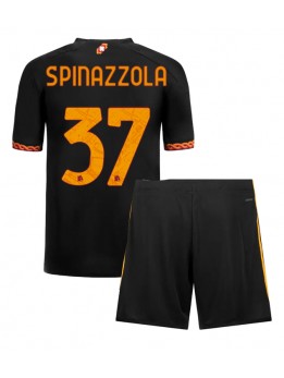 AS Roma Leonardo Spinazzola #37 Ausweichtrikot für Kinder 2023-24 Kurzarm (+ Kurze Hosen)